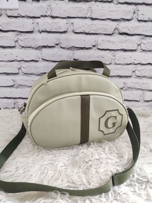 Bolsa maternidade g verde bebê e verde escuro ( verde musgo