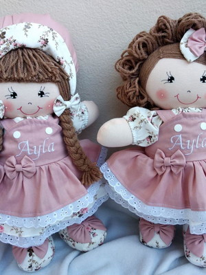 Boneca de pano 40 cm (unidade