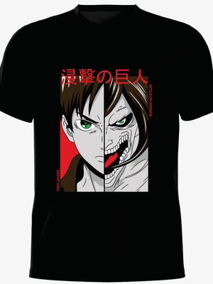 Camiseta anime geek nerd eren jaeger