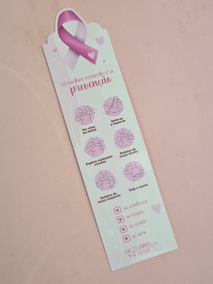 Marca página- outubro rosa