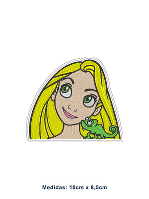 Patch bordado termocolante rapunzel - modelo2