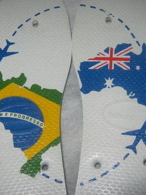 Havaianas top casamento - bandeira do brasil x austrália
