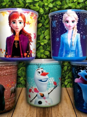 Lata tipo leite frozen 2 com lego kit com 15 und