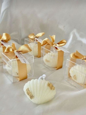 Kit 10velas lembrancinhas conchas