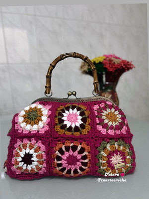 Bolsa de crochê square