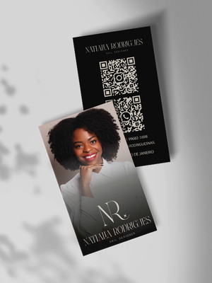 Cartão foto | cartão de visita com qr code