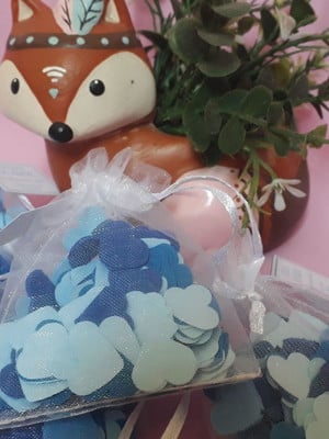 Chuva de amor no saquinho de organza