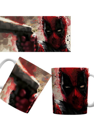 Caneca de cerâmica coleção deadpool e wolverine
