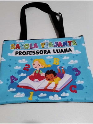 Bolsa mala ecobag sacola viajante p/ notebook livro leitura