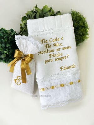 Kit convite padrinhos batismo/batizado