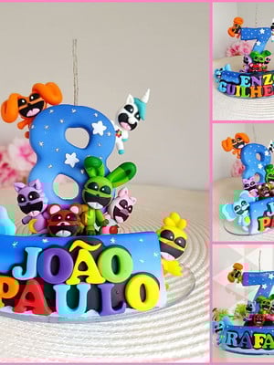 Vela personalizada smiling critters poppy playtime