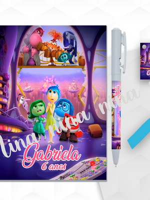 Bloquinho grande com caneta divertidamente 2 personalizada