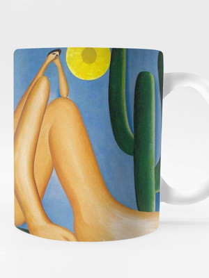 Caneca abaporu tarsila do amaral arte personalizada premium