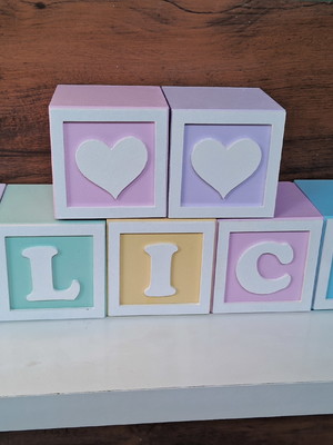 Kit com 7 cubos 10×10 com molduras