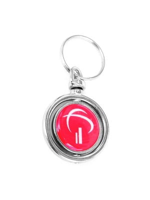 Chaveiro giratório de metal personalizado com sua logo.