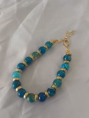 Pulseira com pedras naturais