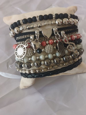 Multi pulseiras com fecho de imã