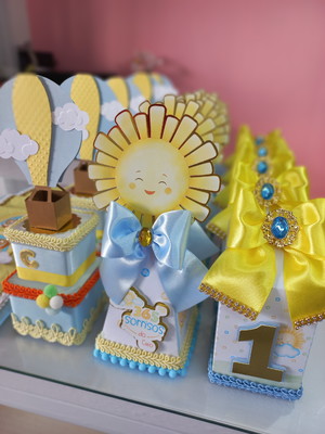 Personalizados 365 sorrisos kit festa luxo - 20 itens