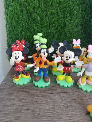 Aplique turma do ratinho de biscuit