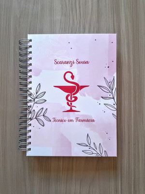 Caderno escolar capa dura personalizada 10 matérias