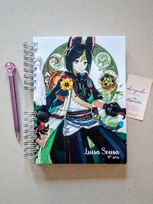 Caderno escolar capa dura personalizada 12 matérias