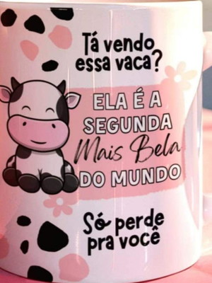 Caneca personalizada vaca amiga