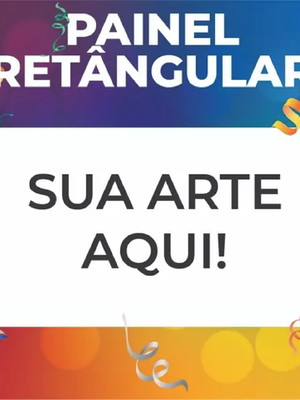 Painel banner em lona personalizado 2,20m x 1,50m