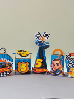 Kit 50 mimos personalizados hotwheels kit festa