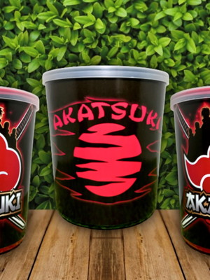 Kit com 15 latas tipo ninho akatsuki(vazio)