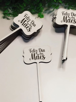 Plaquinhas dia das mães em mdf 3mm 11,5cm x 6cm