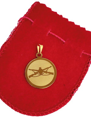 Pingente folheado a ouro, exército , infantaria, nome verso