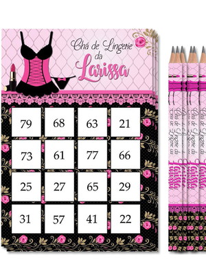 30 kits chá de lingerie - bingo