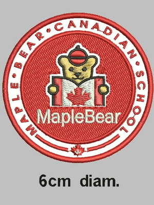 Patch bordado maplebear infantil 6cm