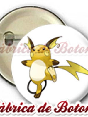 Boton 2,5cm raichu pokemon