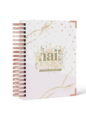 Agenda personalizada 2025 planner nail designer agendamentos