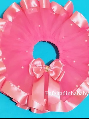 Saia tutu bebê luxo