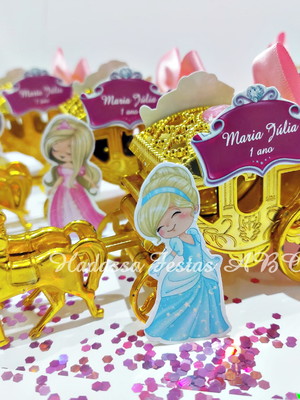 Carruagem princesas cute