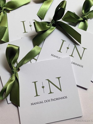 Manual dos padrinhos verde oliva [bloquinho até 7 folhas]