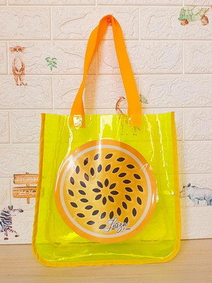 Bolsa praia personalizada néon 30x30 logo loja brinde