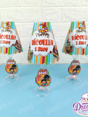 Abajur taça c/led p centro de mesa 3palavrinhas cd001