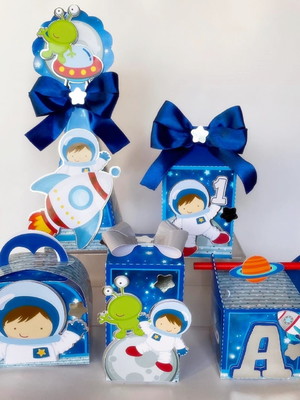 Personalizados astronauta 50 caixas