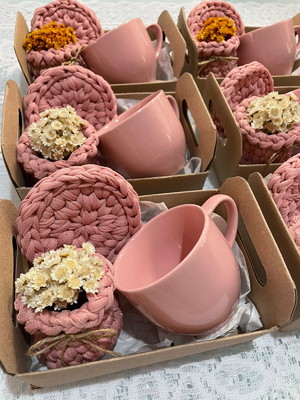 Kit lembrancinha fio de malha