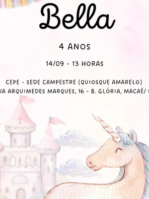 Convite de aniversário intimista minimalista delicado