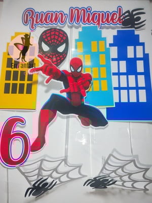 Topo de bolo homem aranha