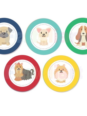 Aplique 3,5cm - dog