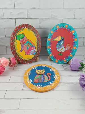 Trio de quadrinhos mexicanos - alebrijes