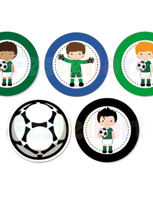 Aplique 3,5cm - futebol verde