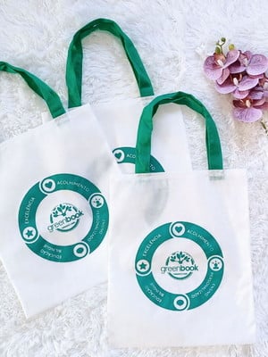 Sacola personalizado c/logo bolsa ecobag 30x35cm