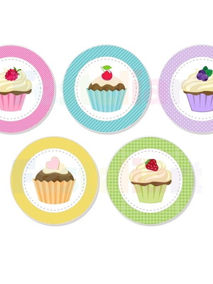 Aplique 3,5cm - cupcake
