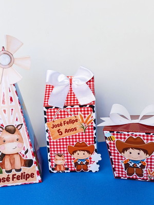 Kit personalizados fazendinha